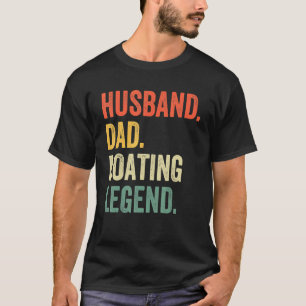 Mens Husband Vater Boating Legend Segelboot Kapitä T-Shirt