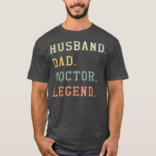 Mens Husband Vater Doctor Legend Retro Arzt Med T-Shirt