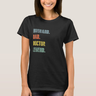 Mens Husband Vater Doktor Legend Vintag Vaterschaf T-Shirt
