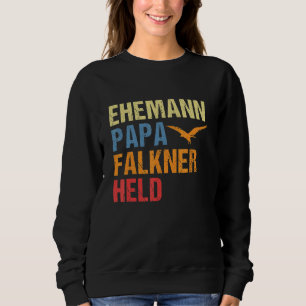 Mens Husband Vater Falconry Falconry Falconry Hunt Sweatshirt