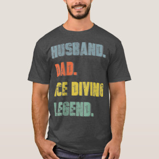 Mens Husband Vater Ice Diving Legend Vintag Vater' T-Shirt
