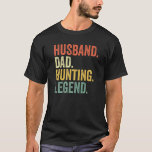 Mens Husband Vater Jagd Legend Vintag Vaterschaft T-Shirt