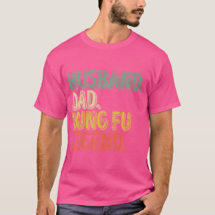 Mens Husband Vater Kung Fu Legend Shirt Funny Vate