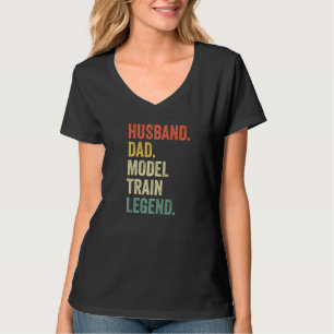 Mens Husband Vater Modellbahnen Mendrisio T-Shirt