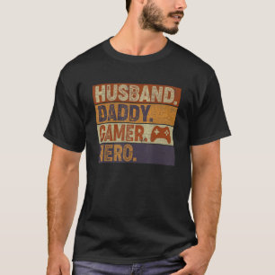 Mens Husband Vater Pater Gamer Gaming-Geschenk T-Shirt