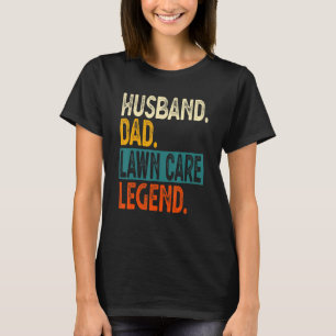 Mens Husband Vater Rasenmäher Pflegeleder Vater Ra T-Shirt