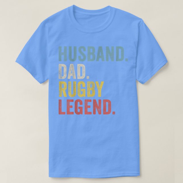 Mens Husband Vater Rugby Legend T-Shirt (Design vorne)