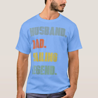 Mens Husband Vater Sailing Legend Vintag Vaterland T-Shirt