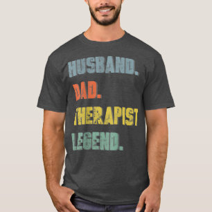 Mens Husband Vater Therapist Legend Vintag Vatersc T-Shirt