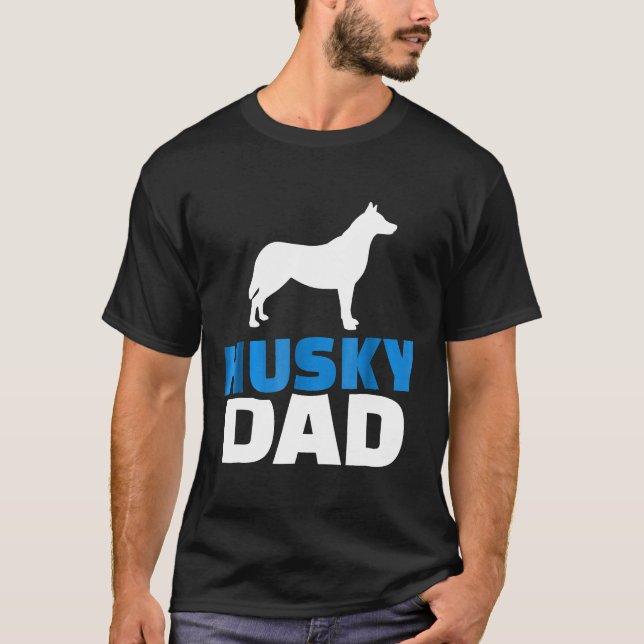 Mens Husky Vater T-Shirt (Vorderseite)