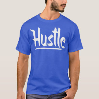 Mens HUSTLE Gym Fitness Workout Bodybuilding Motiv T-Shirt