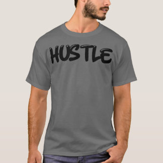 Mens HUSTLE Gym Fitness Workout Bodybuilding Motiv T-Shirt