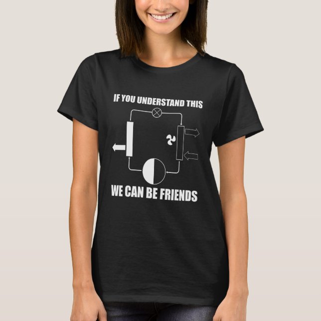 Mens  HVAC Tech AC Repairman Technician We Can be  T-Shirt (Vorderseite)