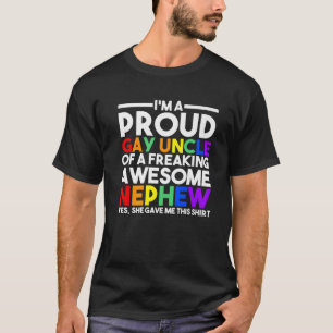 Mens I bin ein stolzer Gay Oncle Gay Pride T-Shirt