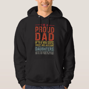 Mens I bin ein stolzer Vater von zwei wunderbaren  Hoodie