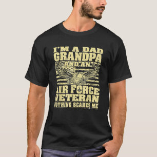 Mens I bin Vater Opa und Luftwaffenveteran T-Shirt