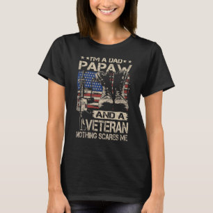 Mens I bin Vater Papaw und Veteran Papaw Vedors T-Shirt