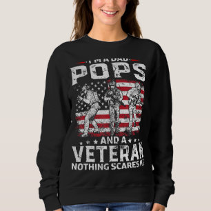 Mens I bin Vater Pop Veteran Veteran Vatertag Sweatshirt