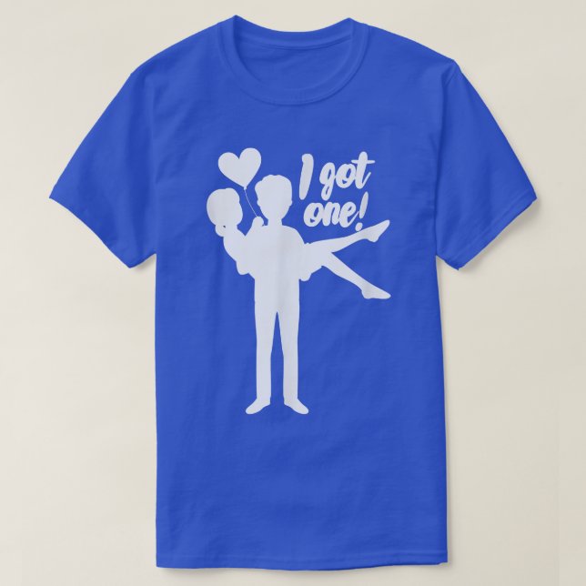 Mens I Got One Groom Bride Wedding Bachelor Party  T-Shirt (Design vorne)