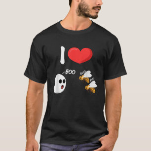 Mens I Liebe Boo Bees Funny Adult Humor T-Shirt