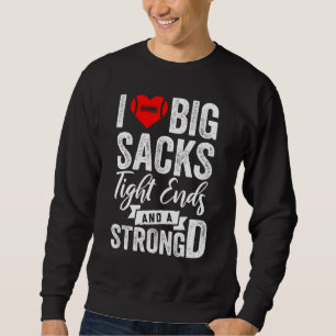 Mens I Liebe große Säcke an den Enden und ein star Sweatshirt