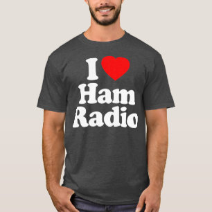 Mens I Liebe Ham Radio Herz Souvenir Funny Funny T-Shirt