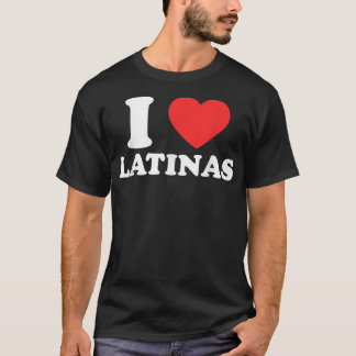 Mens I Liebe I Heart Latinas Tshirt Funny Red Hear