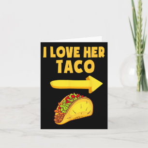 Mens I Liebe Ihr Taco Funny Matching Couple Cinco Karte