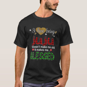 Mens I Liebe ist Juju Weihnachten Red Caro T-Shirt