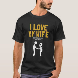Mens I Liebe Meine Ehefrau jagen Außerirdischen UF T-Shirt