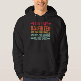 Mens I Liebe meine Tochter mehr als Vater & Tochte Hoodie