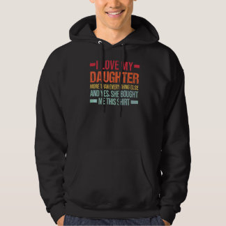 Mens I Liebe meine Tochter mehr als Vater & Tochte Hoodie