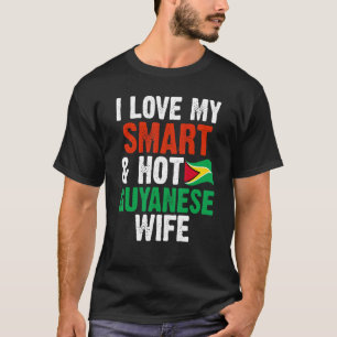 Mens I Liebe My Smart & Hot Guyana Ehefrau Husband T-Shirt