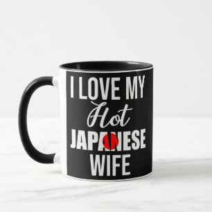 Mens I Love My Hot Japanese Wife Valentines Day  Tasse
