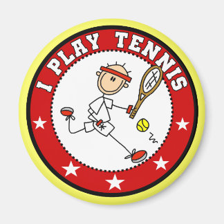 Mens I play Tennis Tshirts und Geschenke Magnet