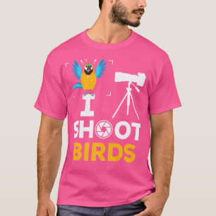 Mens I Shoot Birds - Lustiger Fotograf Vogel Foto T-Shirt