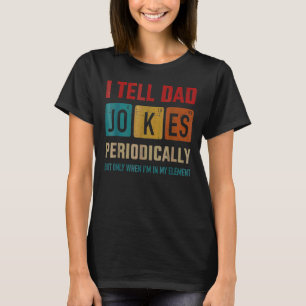 Mens I Tell Vater Jokes regelmäßig Vintag T-Shirt