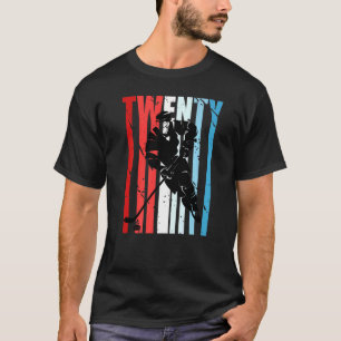 Mens Ice Hockey 20. Geburtstag Spieler Motivierend T-Shirt