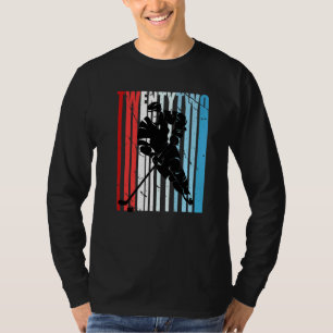 Mens Ice Hockey 22. Geburtstag Spieler Motivierend T-Shirt