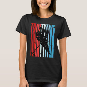 Mens Ice Hockey 35. Geburtstag Spieler Motivierend T-Shirt