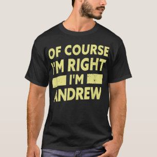Mens ich bin Andrew Funny Andrew Name  T-Shirt