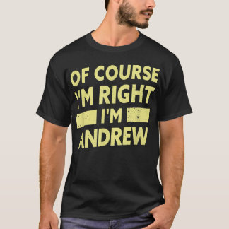 Mens ich bin Andrew Funny Andrew Name T-Shirt