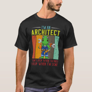 Mens Ich Bin Ein Architekt Ich Höre Nicht Auf Wenn T-Shirt