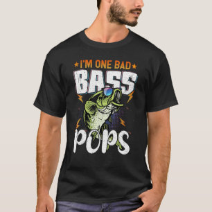 Mens Ich bin ein schlechter Bass Pops Bassangeln T-Shirt