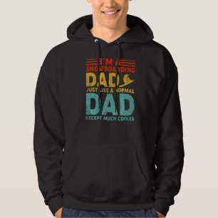 Mens ich bin ein Snowboarder Vater wie ein regelmä Hoodie