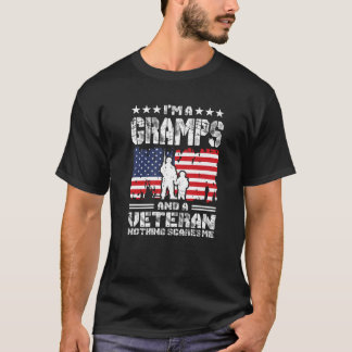 Mens Ich bin Grampe und Veteran Nothing Scares Me T-Shirt