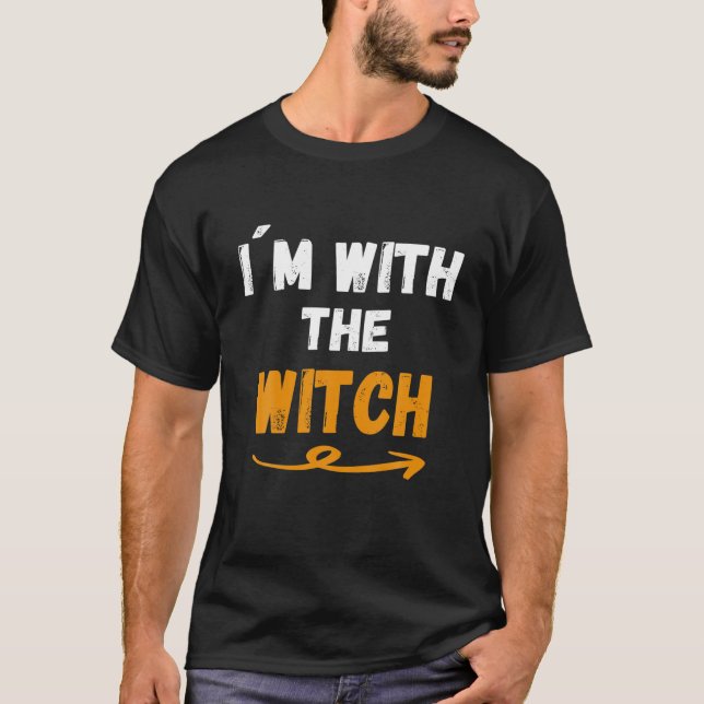 Mens, ich bin mit dem Hexenwitterkloster Halloween T-Shirt (Vorderseite)