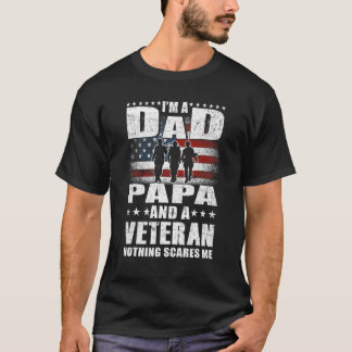 Mens Ich bin Vater Papa und ein erfahrener Vater P T-Shirt