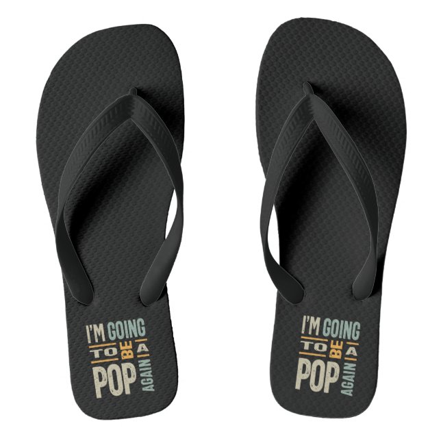 Mens, ich werde wieder Pop werden Flip Flops (Fußbett)