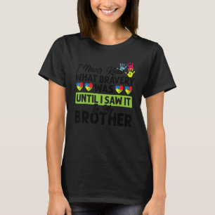 Mens Ich wusste nie, was tapferer Bruder Autismus T-Shirt
